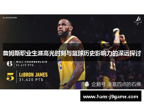 詹姆斯职业生涯高光时刻与篮球历史影响力的深远探讨 詹姆斯职业生涯高光时刻与篮球历史影响力的深远探讨